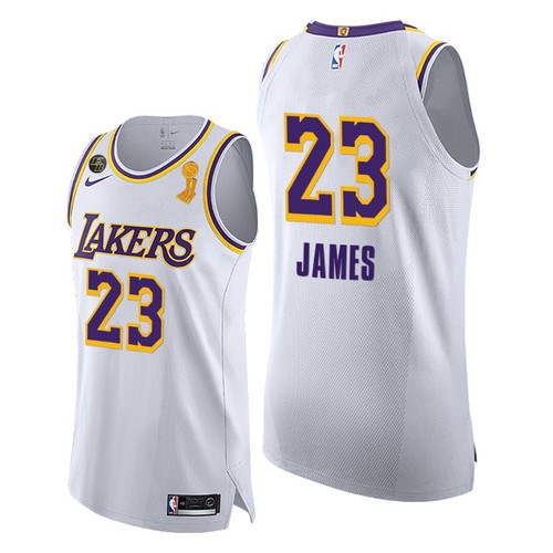 Personalized Lakers LeBron James 2020 Finals Champions White Jersey