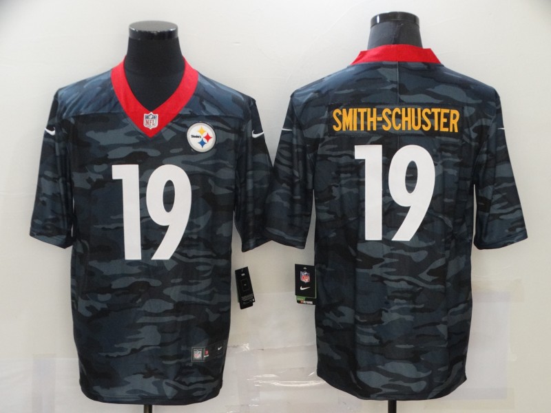 Personalized Steelers 19 JuJu Smith Schuster Black Camo Limited Jersey