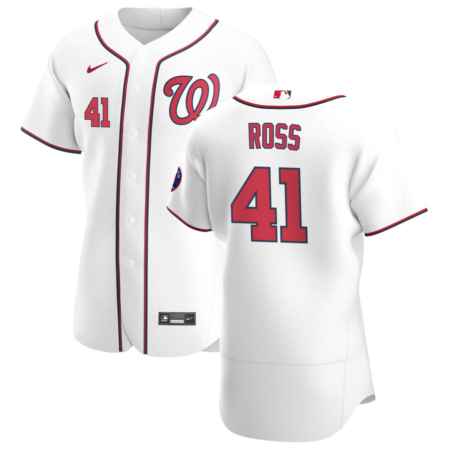 Personalized Washington Nationals #41 Joe Ross Men’s White Home 2020 Authentic Player MLB Jersey