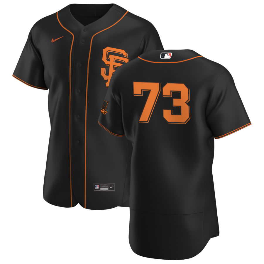 Personalized San Francisco Giants #73 Caleb Baragar Men’s Black Alternate 2020 Authentic Player MLB Jersey