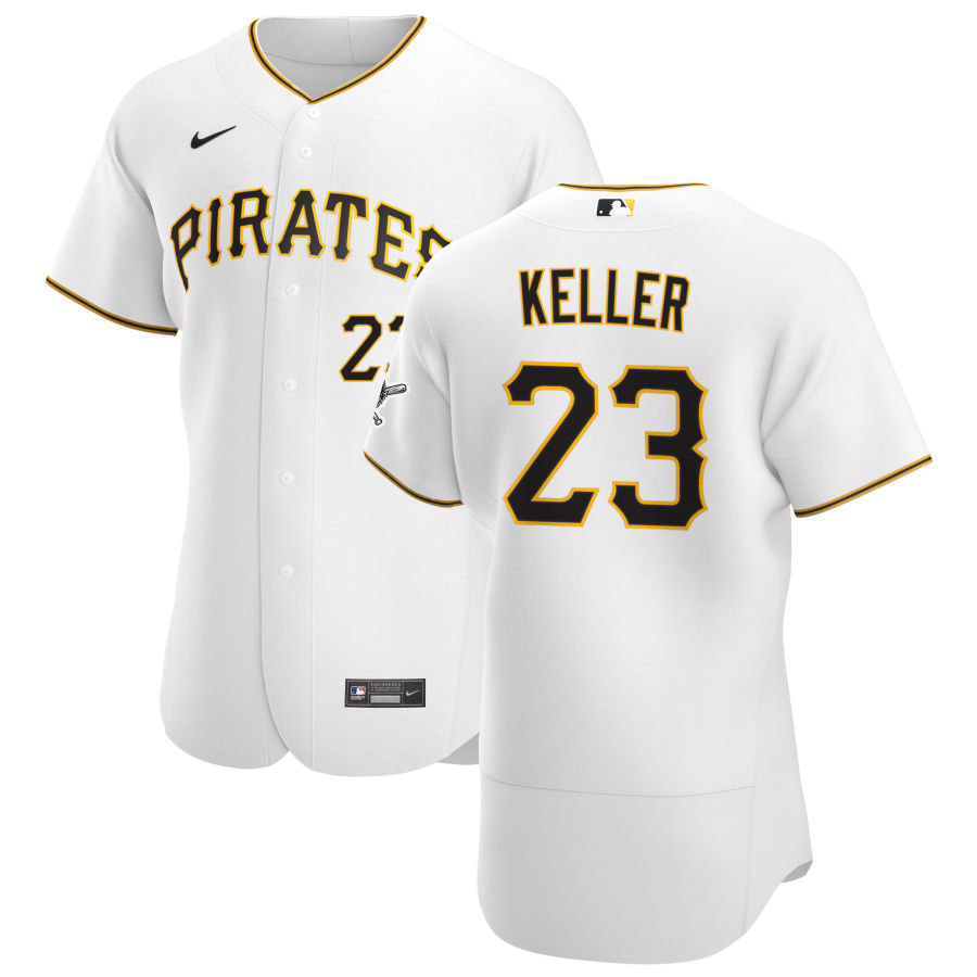 Personalized Pittsburgh Pirates #23 Mitch Keller Men’s White Home 2020 Authentic Player MLB Jersey