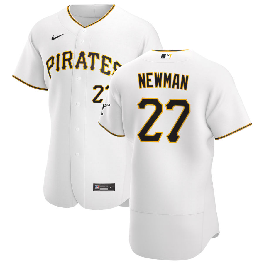 Personalized Pittsburgh Pirates #27 Kevin Newman Men’s White Home 2020 Authentic Player MLB Jersey