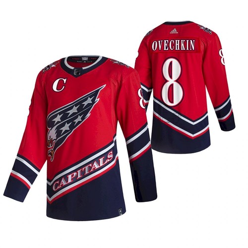 Personalized Men’s Washington Capitals #8 Alexander Ovechkin 2021 Reverse Retro Jersey