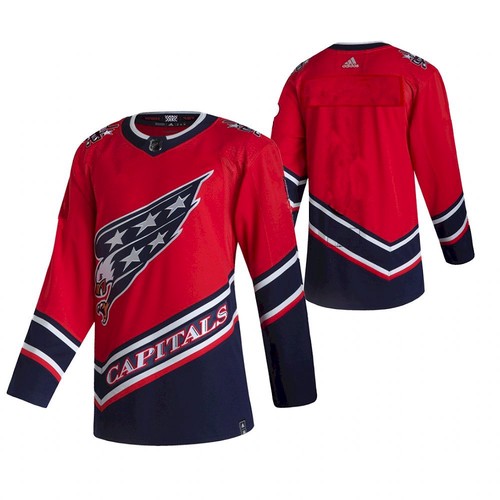 Personalized Custom Men’s Washington Capitals Team 2021 Reverse Retro Red Jersey