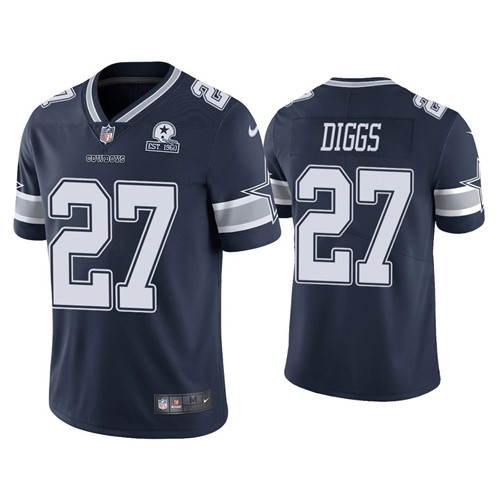 Personalized Men’s Cowboys #27 Trevon Diggs Navy Blue Established In 1960 Patch NFL Untouchable Limited Jersey