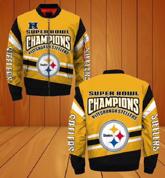 Personalized NFL Pittsburgh Steelers Sublimated Fashion 3D Fullzip Jacket-2