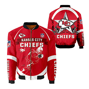 Personalized NFL Kansas City Chiefs Newest Bomber MLB 3D Fullzip Fashion Jacket