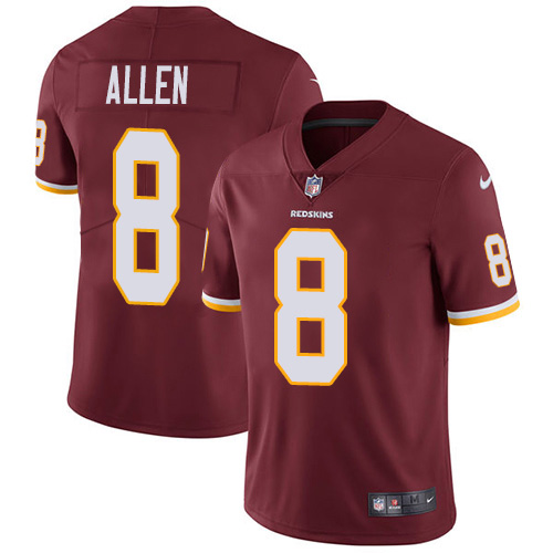 Personalized Redskins #8 Kyle Allen Burgundy Red Team Color Men’s Stitched NFL Untouchable Limited Jersey