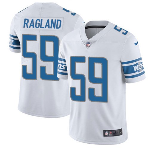 Personalized Lions #59 Reggie Ragland White Men’s Stitched NFL Untouchable Limited Jersey