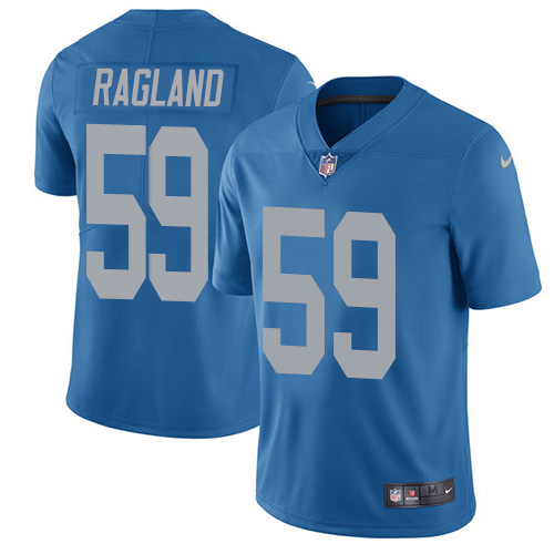 Personalized Lions #59 Reggie Ragland Blue Throwback Men’s Stitched NFL Untouchable Limited Jersey