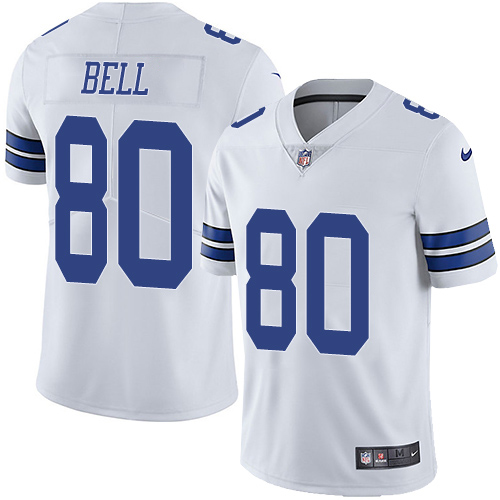 Personalized Cowboys #80 Blake Bell White Men’s Stitched NFL Untouchable Limited Jersey
