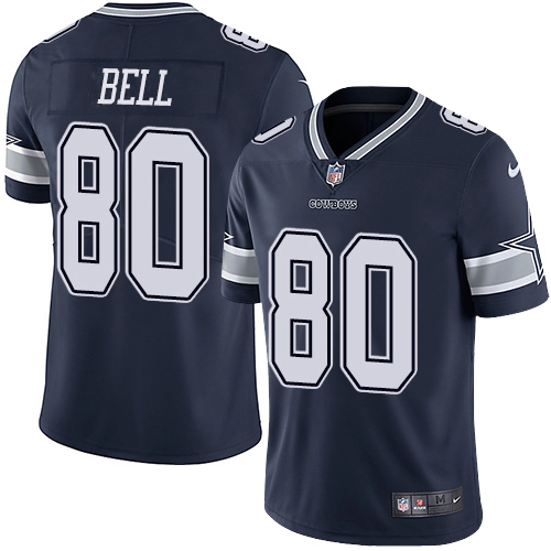 Personalized Cowboys #80 Blake Bell Navy Blue Team Color Men’s Stitched NFL Untouchable Limited Jersey