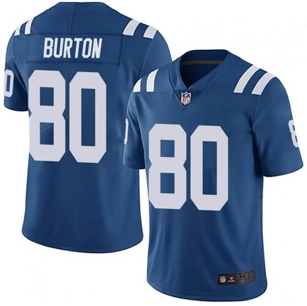 Personalized Colts 80 Trey Burton Royal Untouchable Limited Jersey