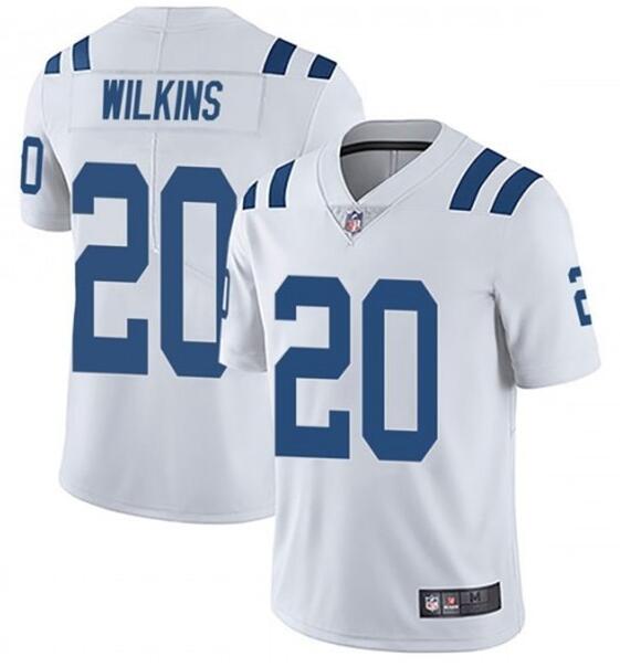 Personalized Colts 20 Jordan Wilkins White Untouchable Limited Jersey