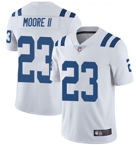 Personalized Colts 23 Kenny Moore II White Untouchable Limited Jersey