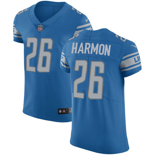 Personalized Lions #26 Duron Harmon Blue Team Color Men’s Stitched NFL Untouchable Elite Jersey