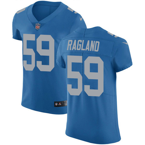 Personalized Lions #59 Reggie Ragland Blue Throwback Men’s Stitched NFL Untouchable Elite Jersey