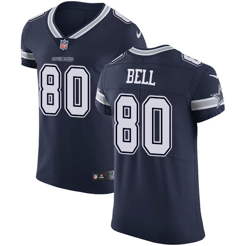 Personalized Cowboys #80 Blake Bell Navy Blue Team Color Men’s Stitched NFL Untouchable Elite Jersey