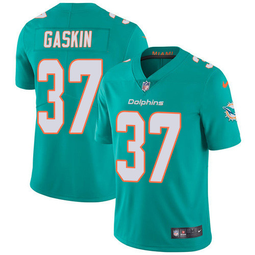 Personalized Dolphins #37 Myles Gaskin Aqua Green Team Color Men’s Stitched NFL Untouchable Limited Jersey