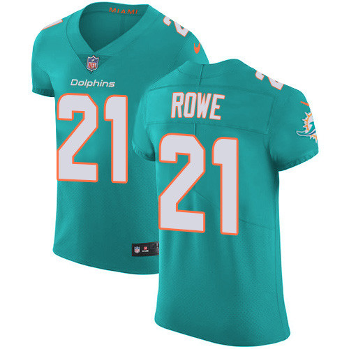 Personalized Dolphins #21 Eric Rowe Aqua Green Team Color Men’s Stitched NFL Untouchable Elite Jersey