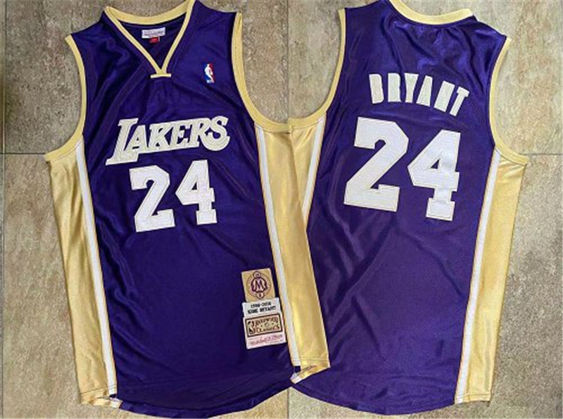Personalized Lakers 24 Kobe Bryant Purple Hall Of Fame Memorial Edition Embroidered Jersey