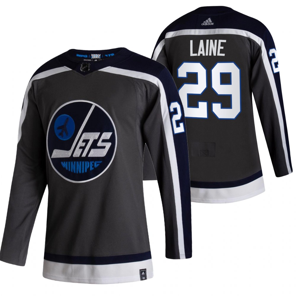 Personalized Winnipeg Jets #29 Patrik Laine Black Men’s 2020-21 Reverse Retro Alternate NHL Jersey