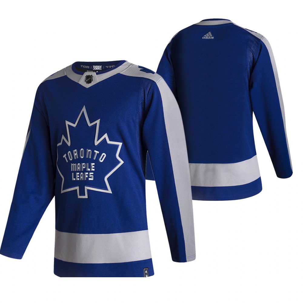 Personalized Toronto Maple Leafs Blank Blue Men’s 2020-21 Reverse Retro Alternate NHL Jersey