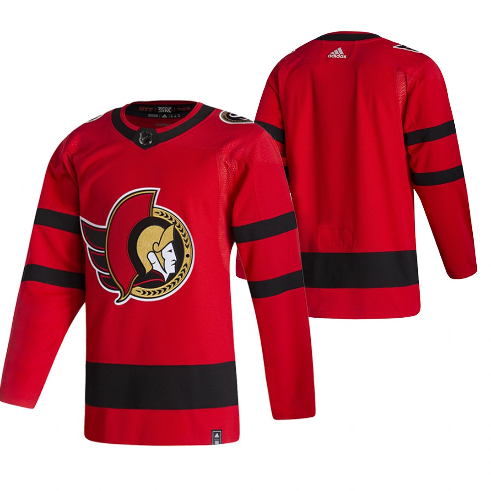 Personalized Ottawa Senators Blank Red Men’s 2020-21 Reverse Retro Alternate NHL Jersey