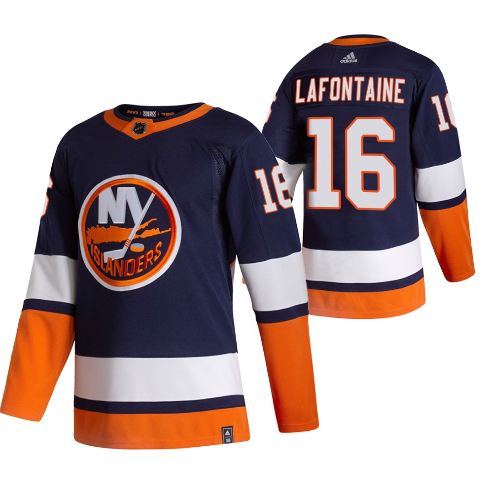 Personalized New York Islanders #16 Andrew Ladd Navy Blue Men’s 2020-21 Reverse Retro Alternate NHL Jersey