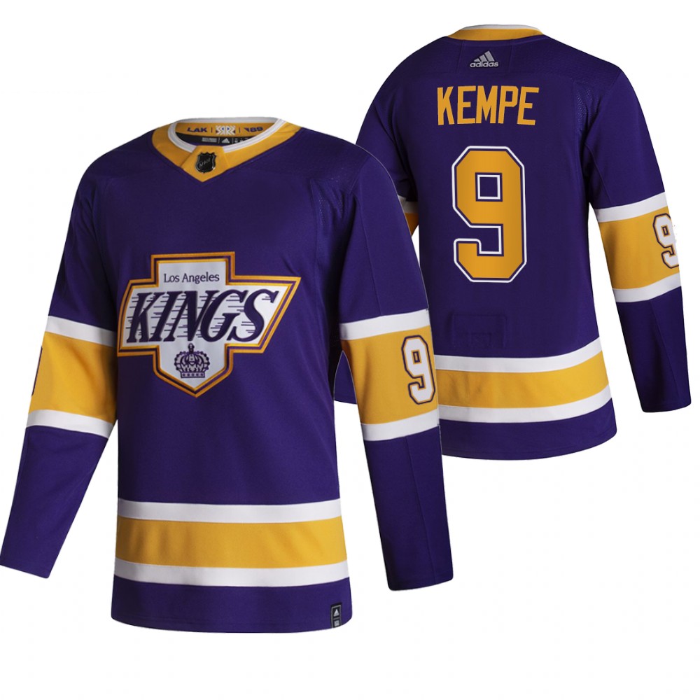 Personalized Los Angeles Kings #9 Adrian Kempe Black Men’s 2020-21 Reverse Retro Alternate NHL Jersey
