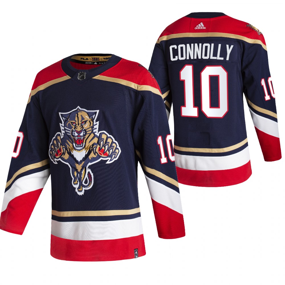 Personalized Florida Panthers #10 Brett Connolly Black Men’s 2020-21 Reverse Retro Alternate NHL Jersey