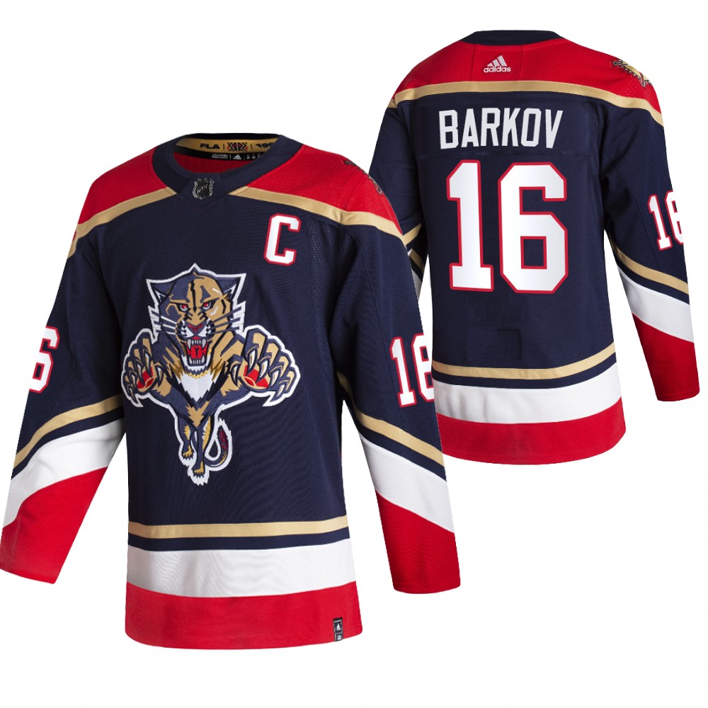 Personalized Florida Panthers #16 Aleksander Barkov Black Men’s 2020-21 Reverse Retro Alternate NHL Jersey