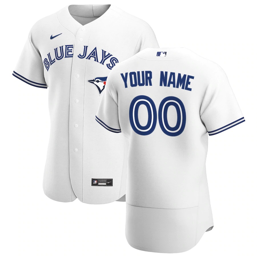 Personalized Toronto Blue Jays Men’s White Home 2020 Authentic Player MLB Jersey