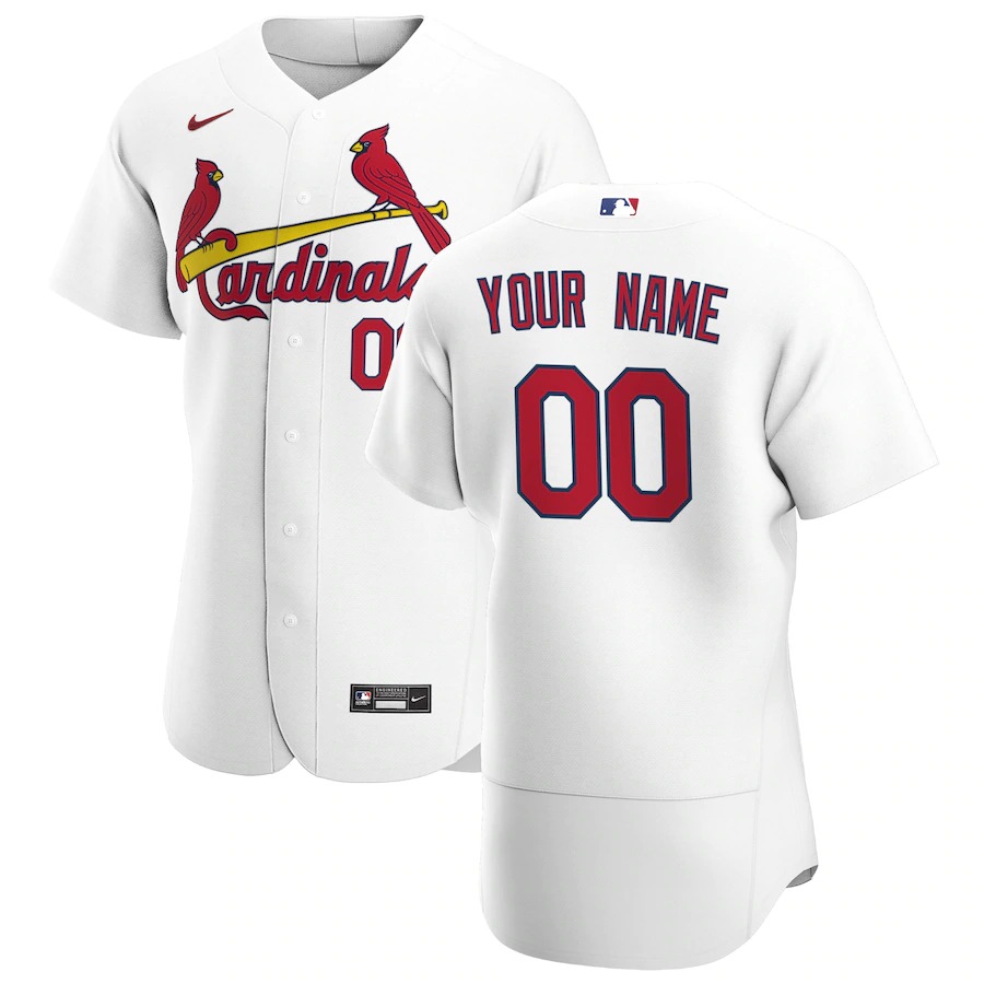 Personalized St. Louis Cardinals Men’s White Home 2020 Authentic Player MLB Jersey