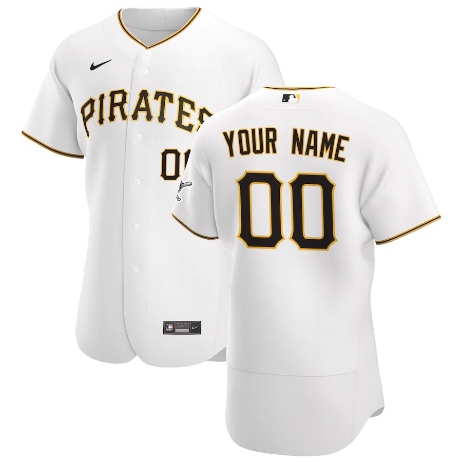 Personalized Pittsburgh Pirates Men’s White Home 2020 Authentic Player MLB Jersey