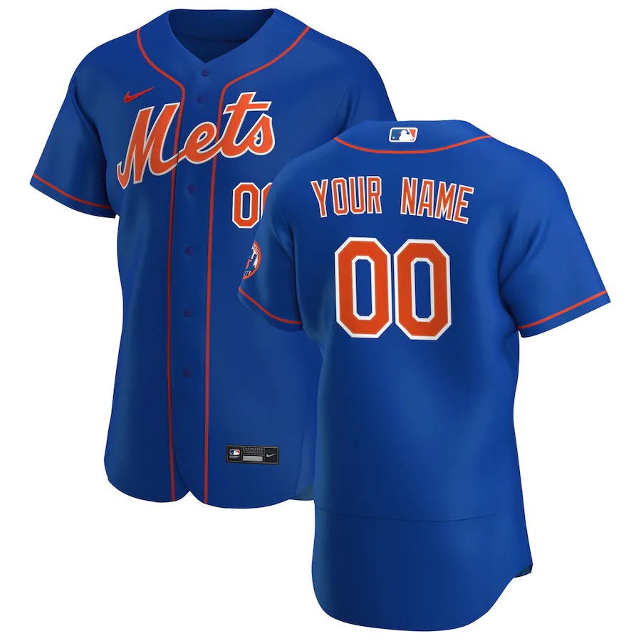 Personalized New York Mets Men’s Royal Alternate 2020 Authentic Player MLB Jersey