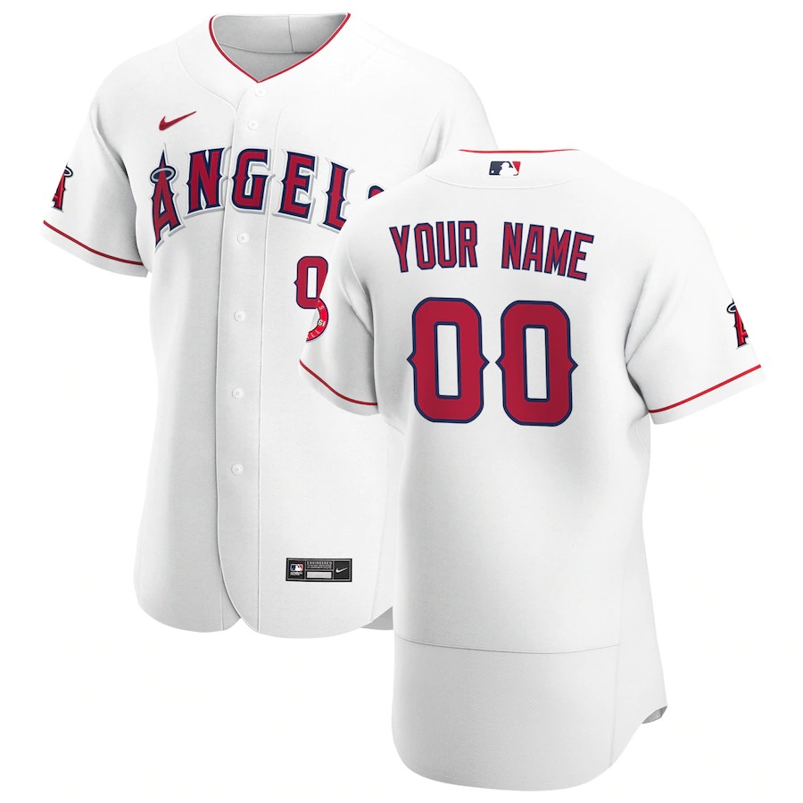 Personalized Los Angeles Angels Men’s White Home 2020 Authentic Player MLB Jersey