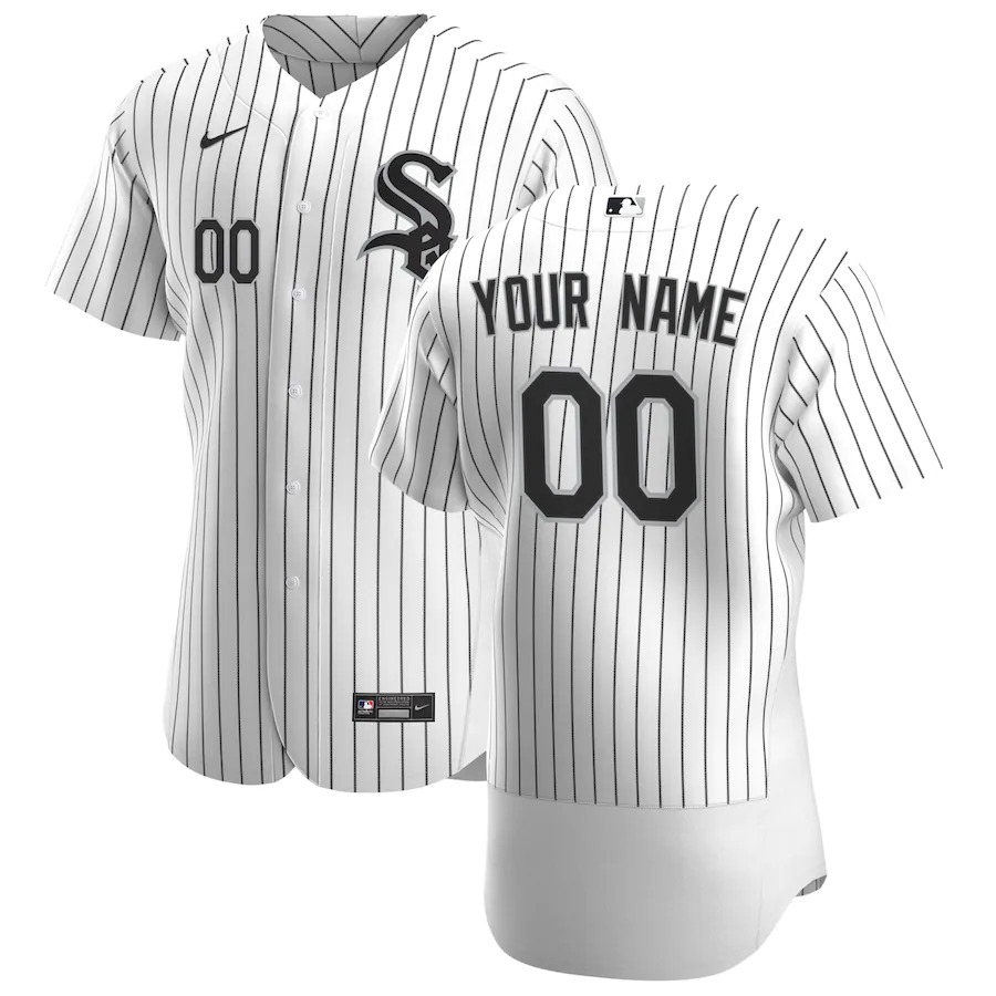 Personalized Chicago White Sox Men’s White Home 2020 Authentic Player MLB Jersey