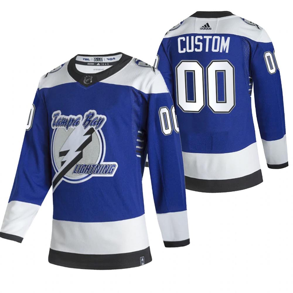 Personalized Tampa Bay Lightning Blue Men’s 2020-21 Alternate Authentic Player NHL Jersey