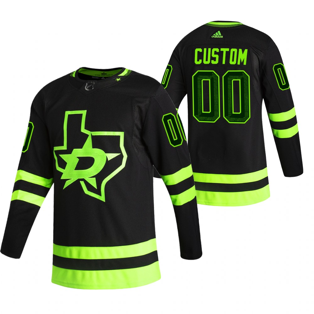 Personalized Dallas Stars Black Men’s 2020-21 Alternate Authentic Player NHL Jersey