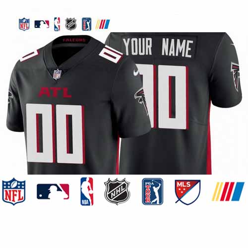 Personalized Atlanta Falcons Men’s Black 2020 Untouchable Limited NFL Jersey