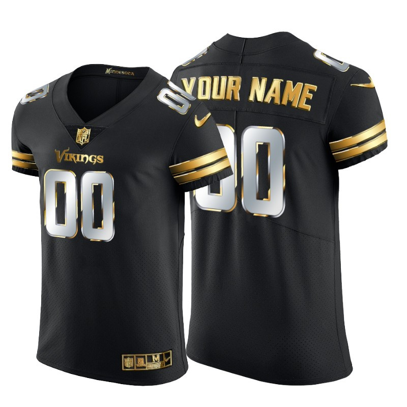 Personalized Minnesota Vikings Men’s Black Edition Untouchable Elite NFL Jersey