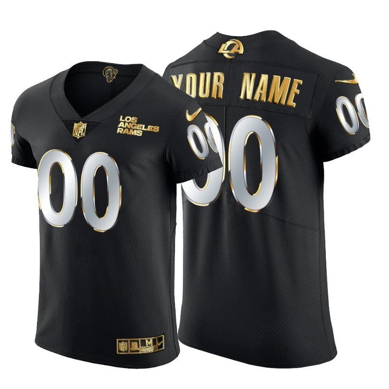Personalized Los Angeles Rams Men’s Black Edition Untouchable Elite NFL Jersey