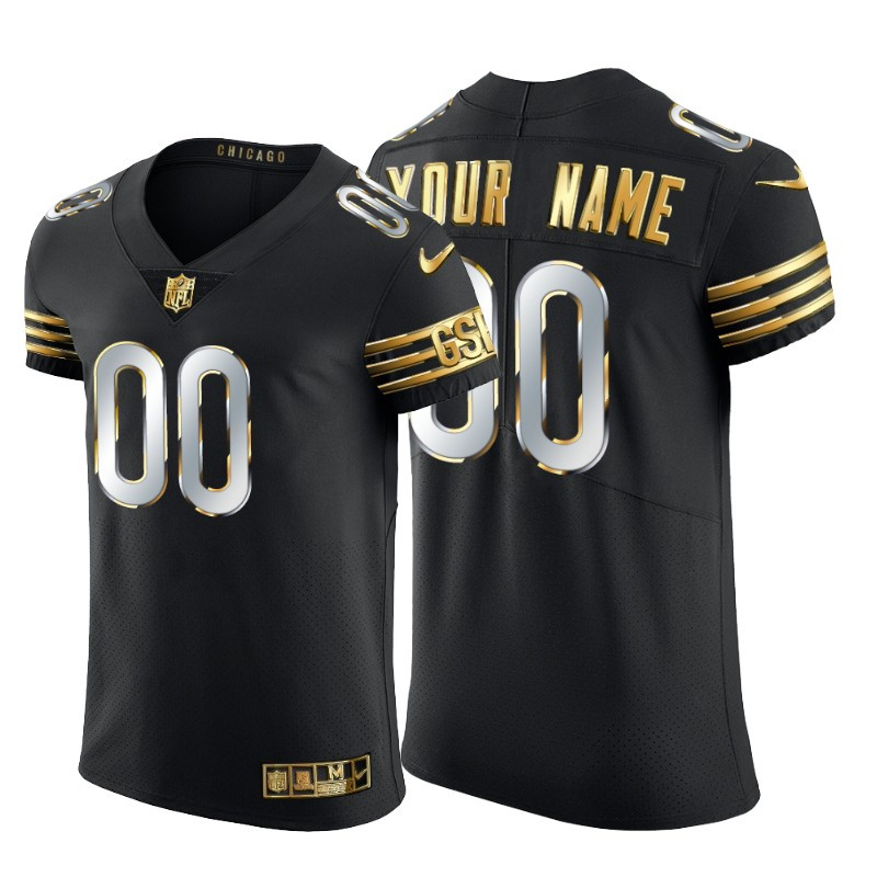 Personalized Chicago Bears Men’s Black Edition Untouchable Elite NFL Jersey