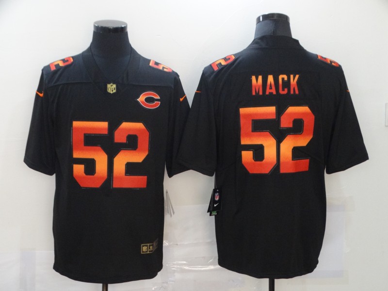Personalized Bears 52 Khalil Mack Black Colorful Fashion Limited Jersey
