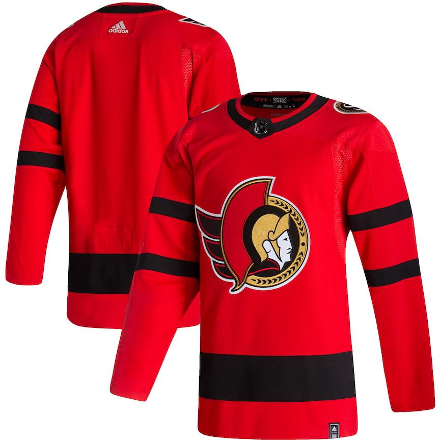 Personalized Senators Blank Red 2020-21 Reverse Retro Jersey