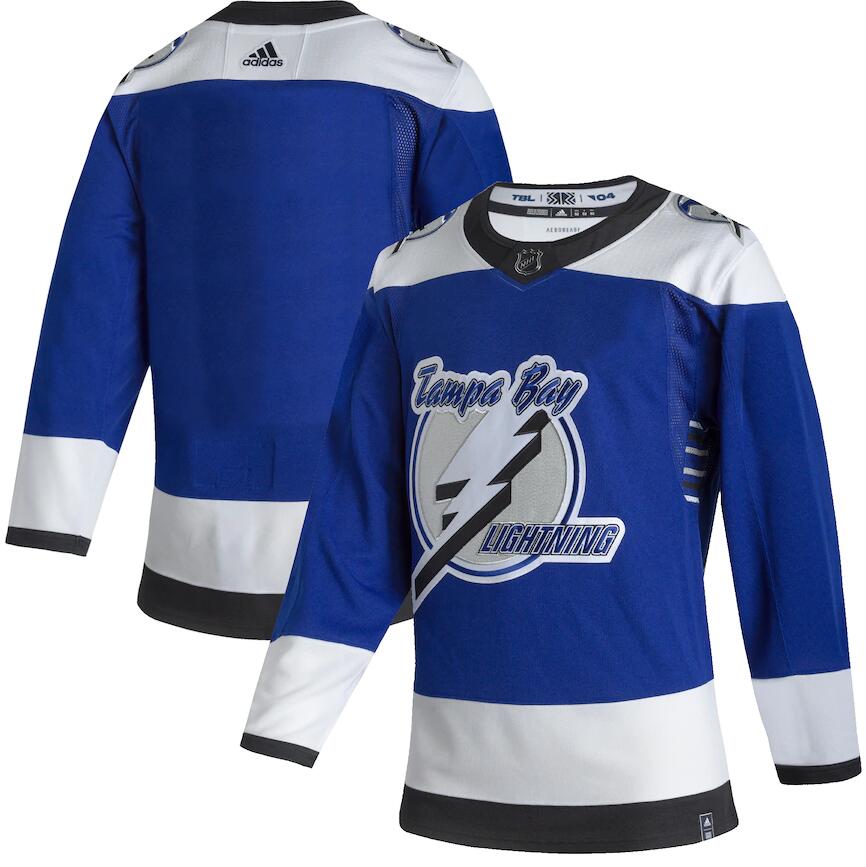 Personalized Lightning Blank Blue 2020-21 Reverse Retro Jersey
