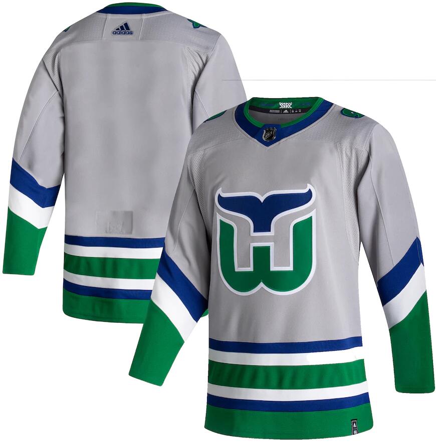 Personalized Hurricanes Blank Gray 2020-21 Reverse Retro Jersey