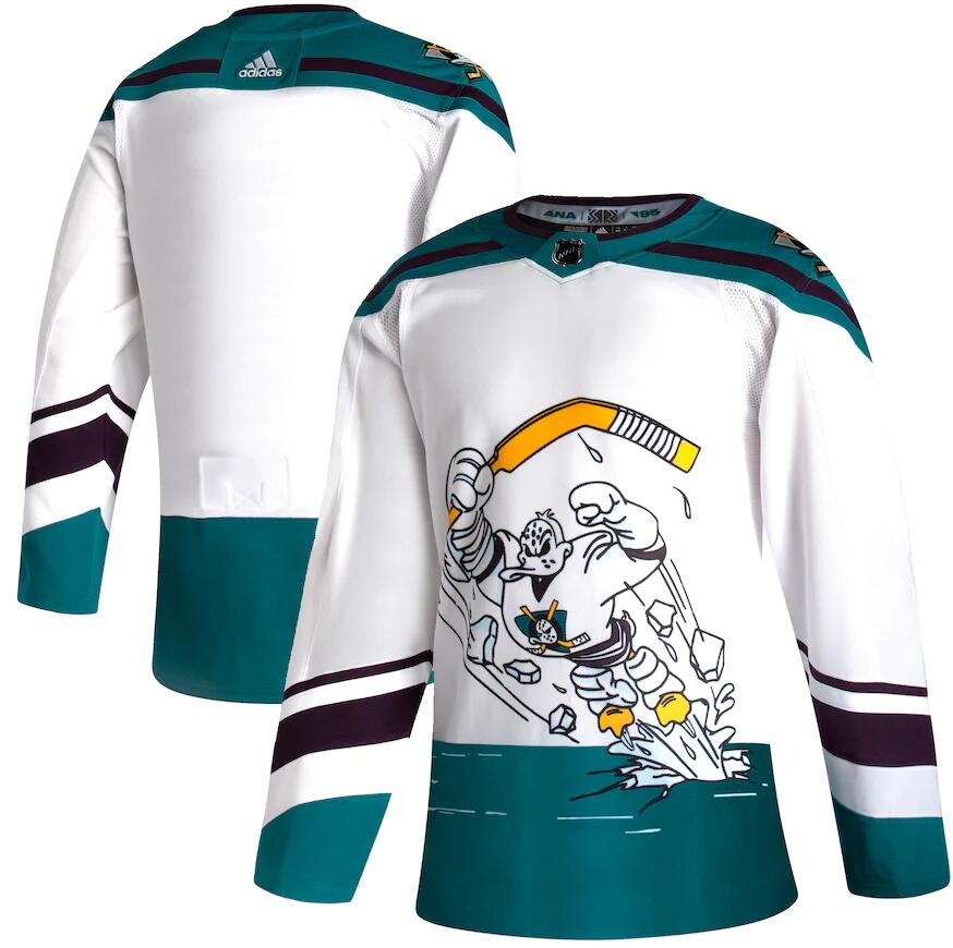Personalized Ducks Blank White 2020-21 Reverse Retro Jersey