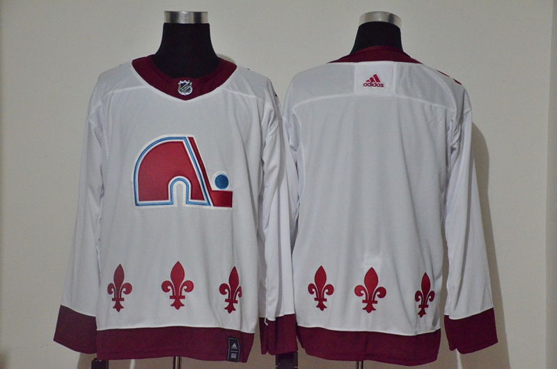 Personalized Avalanche Blank White 2020-21 Reverse Retro Jersey